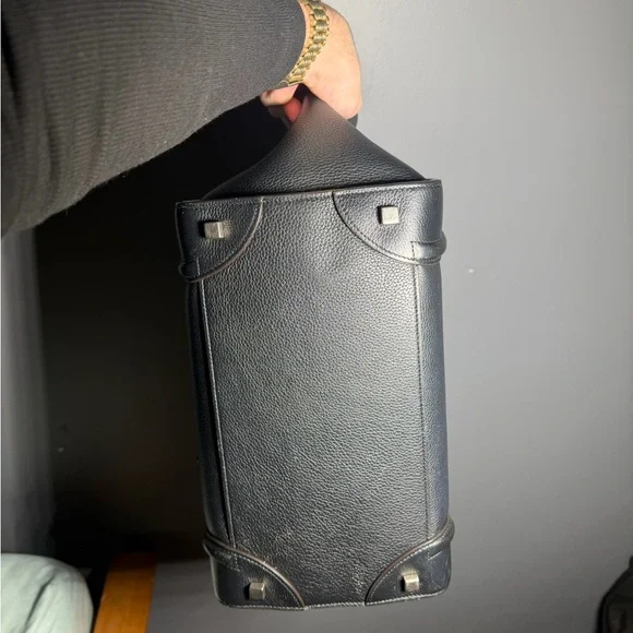 Celine Mini Luggage Drummed Leather Black Tote - Picture 7 of 16